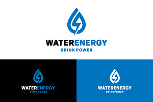 Water Energy Drink Power Logo, a Branding & Logo Template by ika trisiana