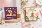 Animal Birthday Invitation Templates, an Invitation Template by AnnMsl Lab (Thumbnail 3 of 5)
