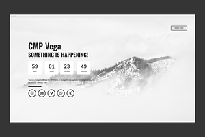CMP Vega - Maintenance Landing Page