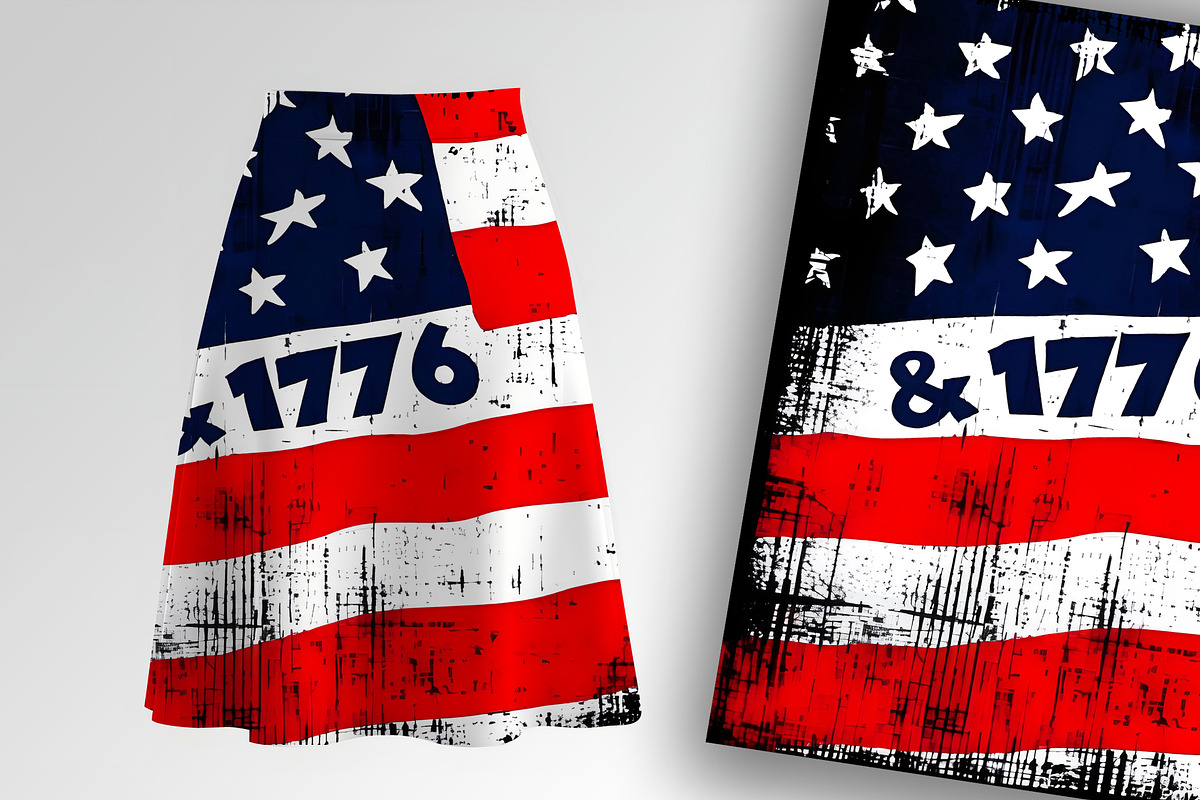 Distressed USA Flag 1776 Celebratio, an Object Illustration by Sharon Schwalbe (Photo 1 of 4)
