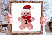 Faux Yarn Christmas Gingerbread Man, an Illustration by SinaCreation (Thumbnail 3 of 7)