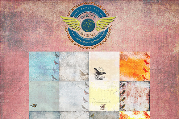 Dirty Birds Background Textures preview 6
