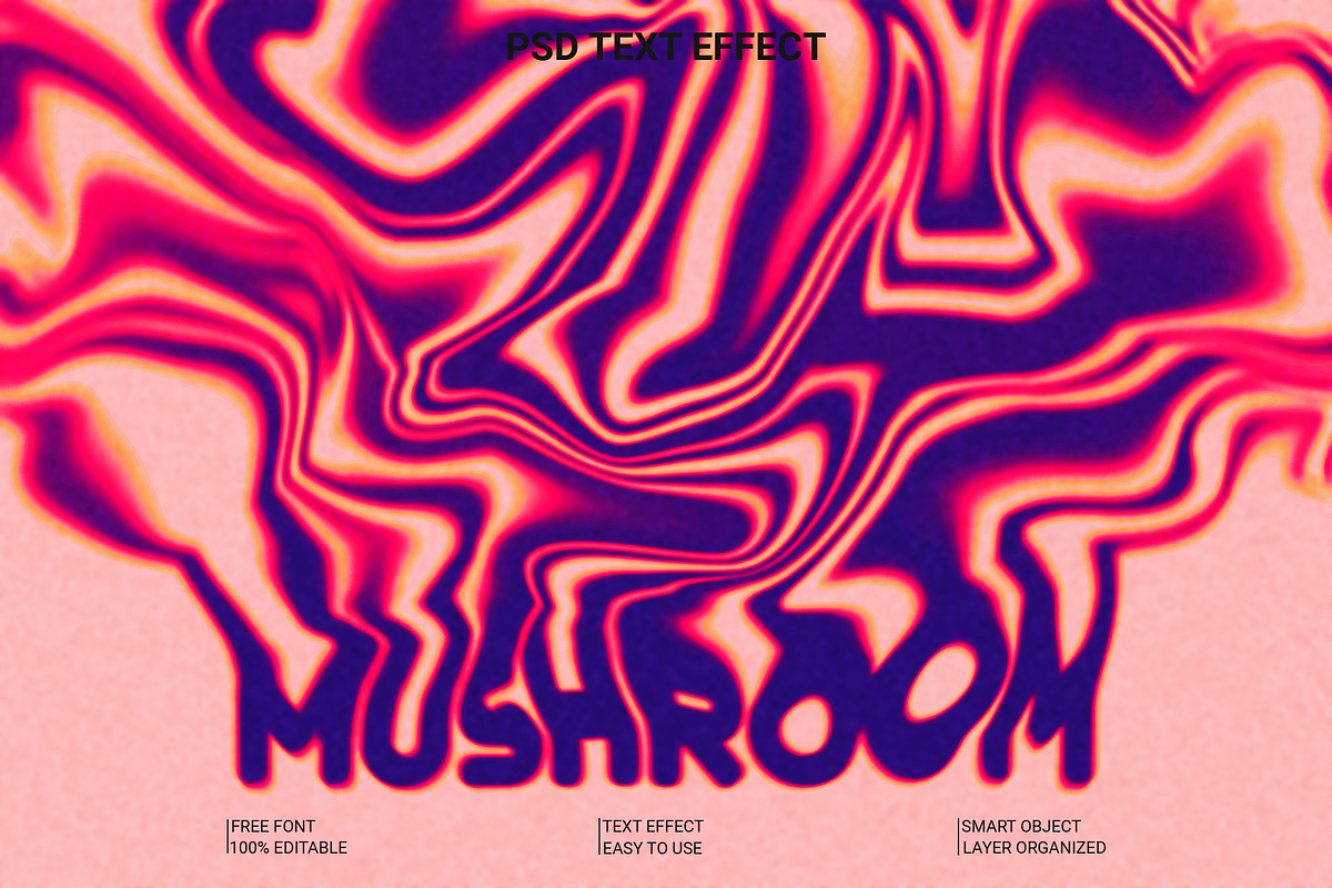 PSD Trippy Psychedelic Text Effect, a Layer Style Add-On by Imamul001