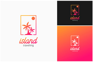 Palm Island Travel Holiday Logo, a Branding & Logo Template by ika trisiana