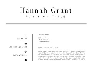 Clean Resume/CV Template Word