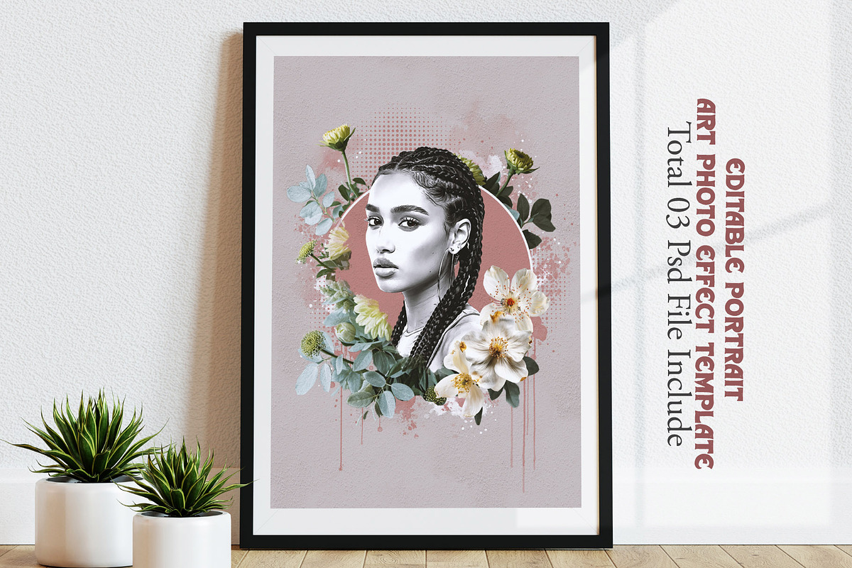 Portrait Art Photo Effect Template, an Action Add-On by Photoshop Action (Photo 1 of 18)