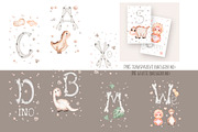 Watercolor Cute Baby Dino Collection, an Animal Illustration by MayaNavits (Thumbnail 12 of 14)