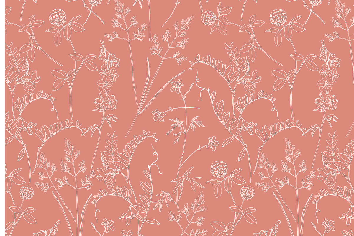Delicate Herbarium Seamless Patterns, a Pattern Graphic by Maria Budarkiewicz (Photo 9 of 22)