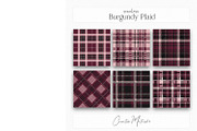 Seamless Burgundy Plaid Textures, a Texture Graphic by Creative Matrix82 (Thumbnail 3 of 5)