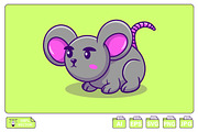 Cute Mouse Cartoon Vector, an Animal Illustration by Artstorystudio (Thumbnail 1 of 3)