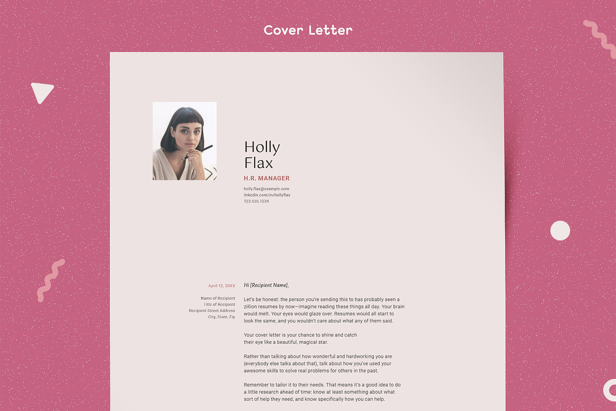 Resume Template CV with Photo, a Resume Template by More Profesh (Photo 4 of 10)