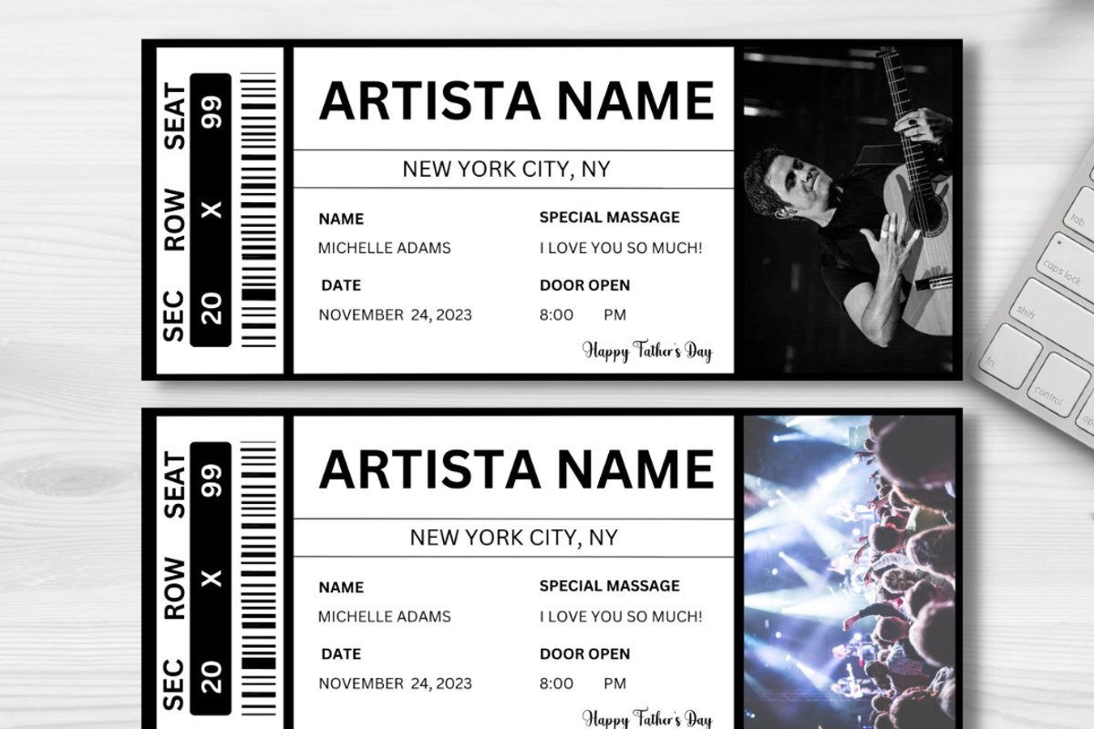 Editable Concert Ticket Template, an Invitation Template by YasdeyDesigns (Photo 9 of 9)