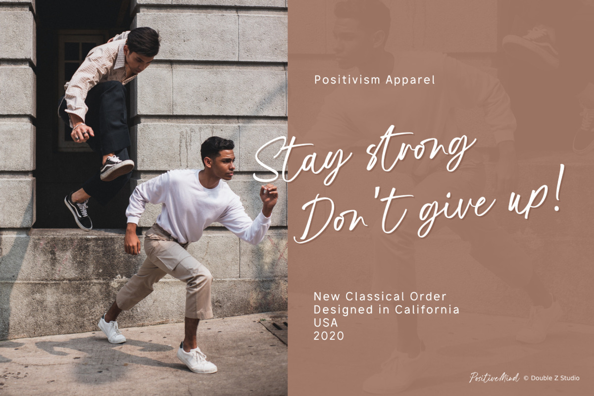 Positive Mind - Modern Chic Script, a Script Font by DoubleZ Studio (Photo 2 of 11)