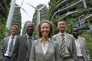 Group of professionals standing in urban sustainable environment with greenery, a Photo by AS photostudio (Thumbnail 2 of 2)