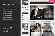Sunday E-commerce Responsive Email, an Email Template by Midnize Studio (Thumbnail 1 of 3)