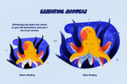 Essential Shader Illustrator Brushes, a Brush Add-On by pixelbuddha.net (Thumbnail 4 of 6)