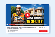 Real estate youtube thumbnail design, a Social Media Template by Workhu (Thumbnail 1 of 2)