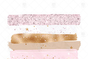 Pink Gold Marble Brush Strokes, an Illustration by Frou Fou Craft (Thumbnail 3 of 3)