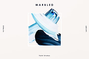Blue Marbled; Paint Strokes, an Object Graphic by Emma Make (Thumbnail 1 of 8)