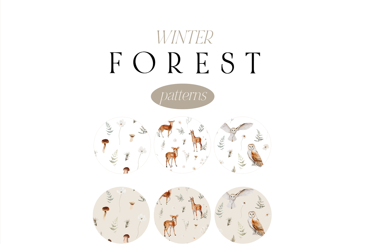 Autumn and Winter FOREST -watercolor, a Seasonal Illustration by Youksy (Photo 25 of 29)