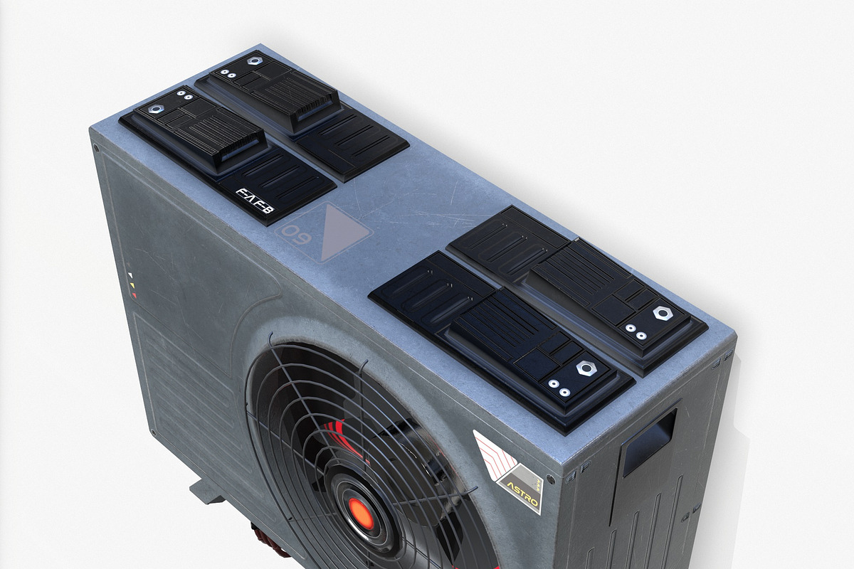 Sci-fi Air conditiong PBR, an Object 3D Model by Daniel Mikulik (Photo 15 of 20)
