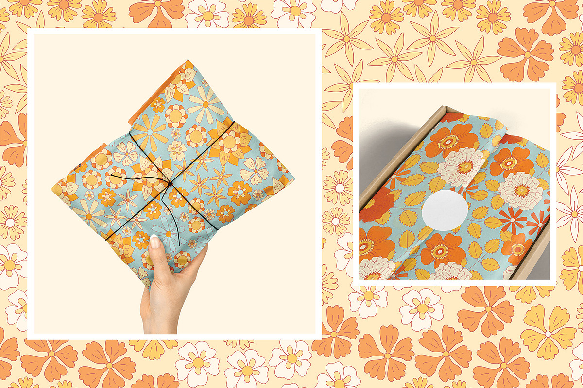 Amazing 70s. Retro Patterns., a Pattern Graphic by Mona Monash (Photo 2 of 8)