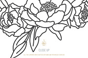 WILDFLOWER LINE-ART WREATHS, an Object Illustration by Kate Art (Thumbnail 7 of 13)