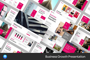 Business Growth Keynote Templates, a Presentation Template by Fit-tee