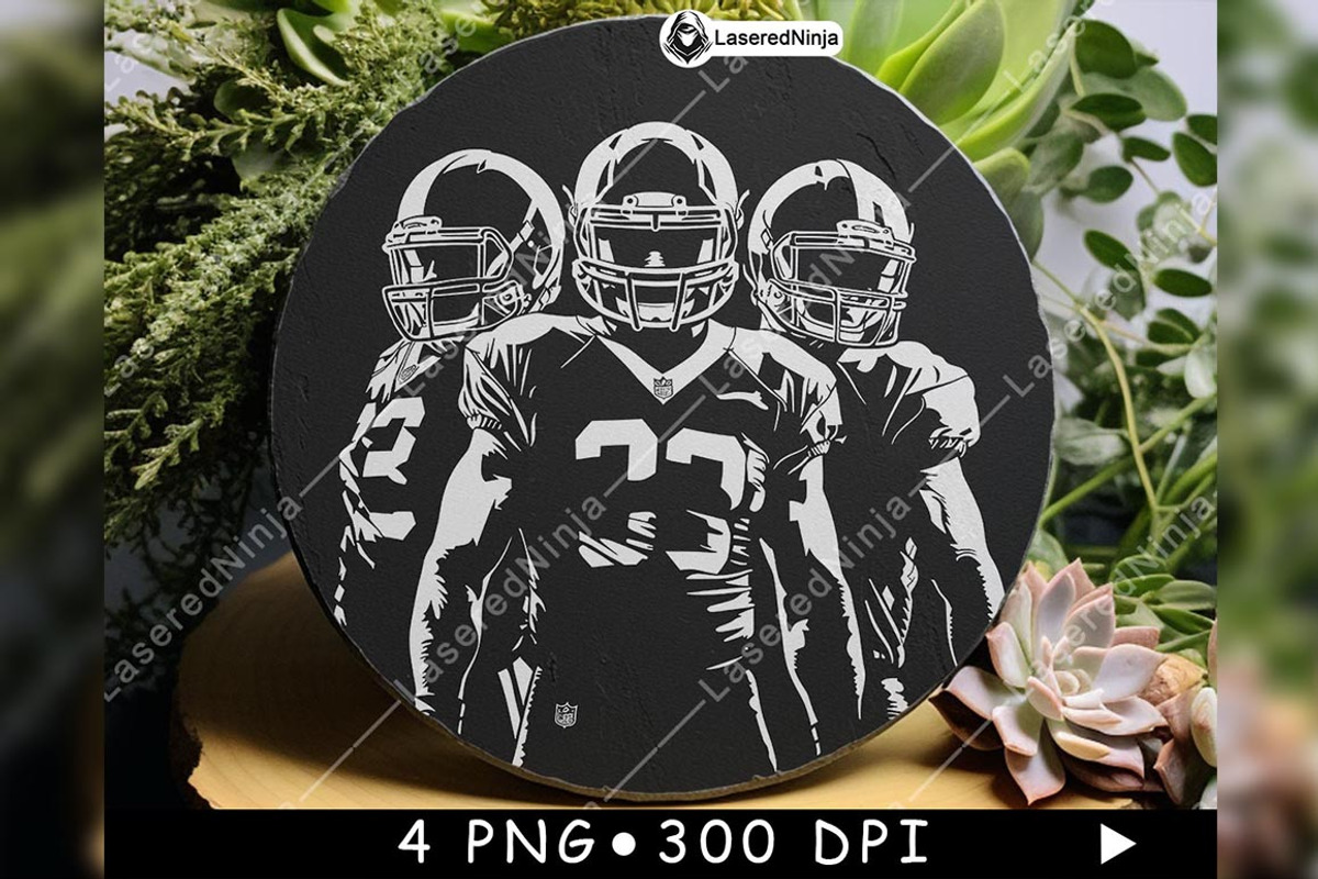Three American Football Players Gear, a Background Graphic by LaseredNinja (Photo 4 of 7)