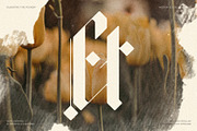 Rymaki - Modern Blackletter Font, a Blackletter Font by SilverStag Type Foundry (Thumbnail 7 of 30)
