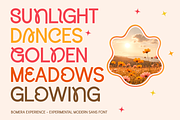 Bomera Experience - Experimental, a Sans Serif Font by Say Studio (Thumbnail 2 of 8)