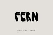 Fern: A Groovy Hand-lettered Font, a Sans Serif Font by Britt Fabello (Thumbnail 1 of 5)
