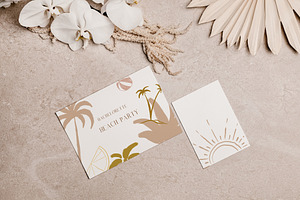 Tropical Abstract Summer Graphics