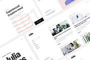 Julia - Creative Portfolio Template, a HTML Template by TemplatesJungle (Thumbnail 2 of 9)