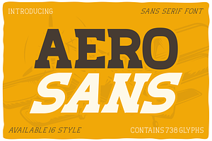 Aero Sans - Sans Serif Font, a Font by PutraCetol Studio