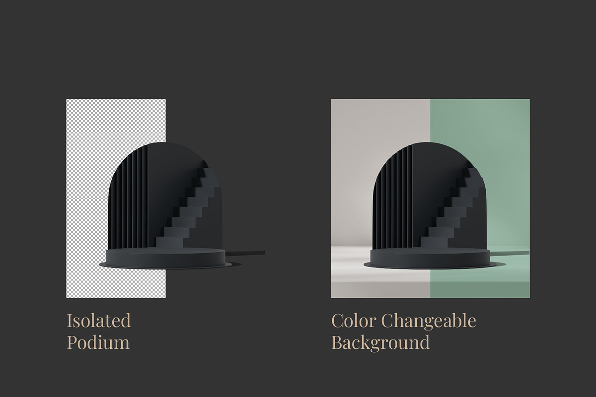 5 Podium with Transparent Background, a Background Graphic by faustudio (Photo 2 of 7)