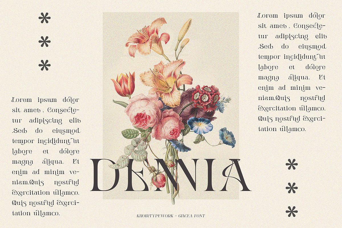 GLACEA - Display Font, a Font by Khoir (Photo 4 of 14)