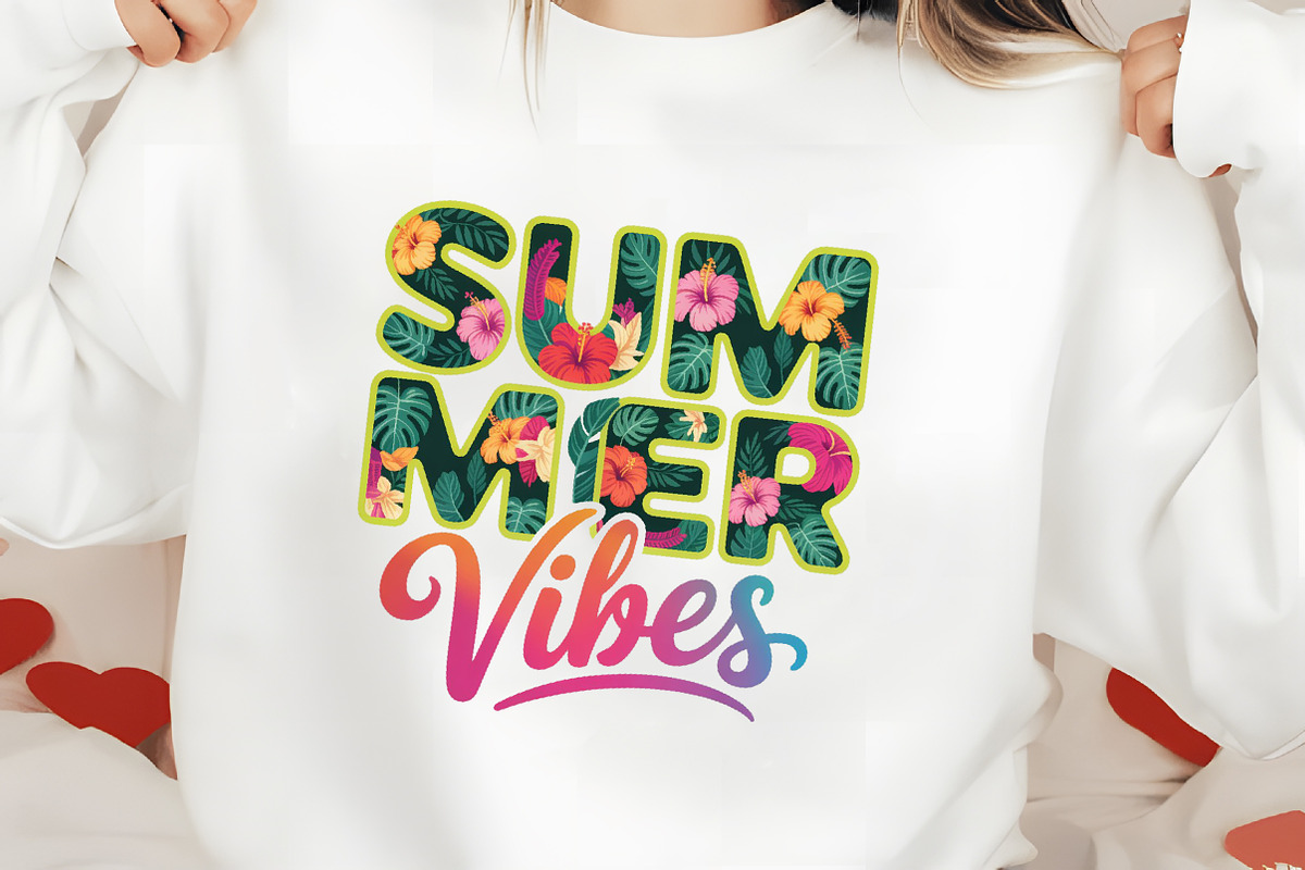 Summer Vibes Png, Summer Sublimation, an Illustration by RobertsArt (Photo 3 of 7)