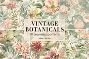 Vintage Botanical Set, a Pattern Graphic by Ninterints (Thumbnail 1 of 13)