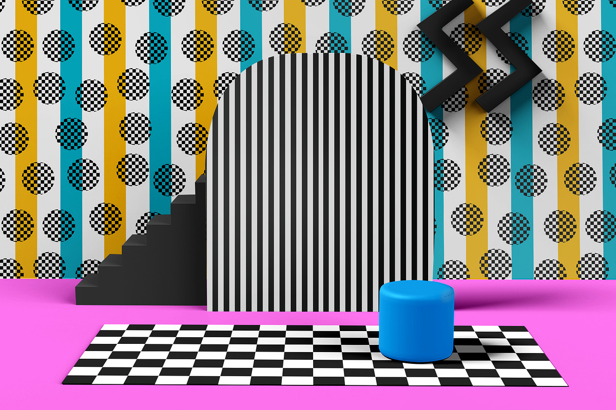 80s Comeback Vector Repeat Pattern, a Pattern Graphic by Sheikhadesign (Photo 4 of 11)