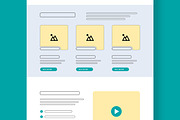 eCommerce Wireframe Landing Page, a Landing Page Template by MightyDesign (Thumbnail 4 of 9)