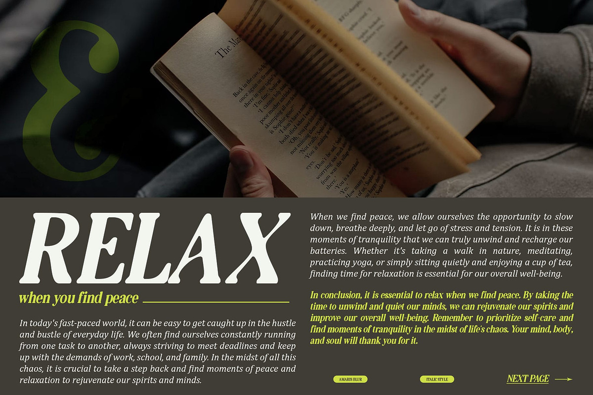 Amaris Blur, a Serif Font by Craft Supply Co. (Photo 6 of 8)