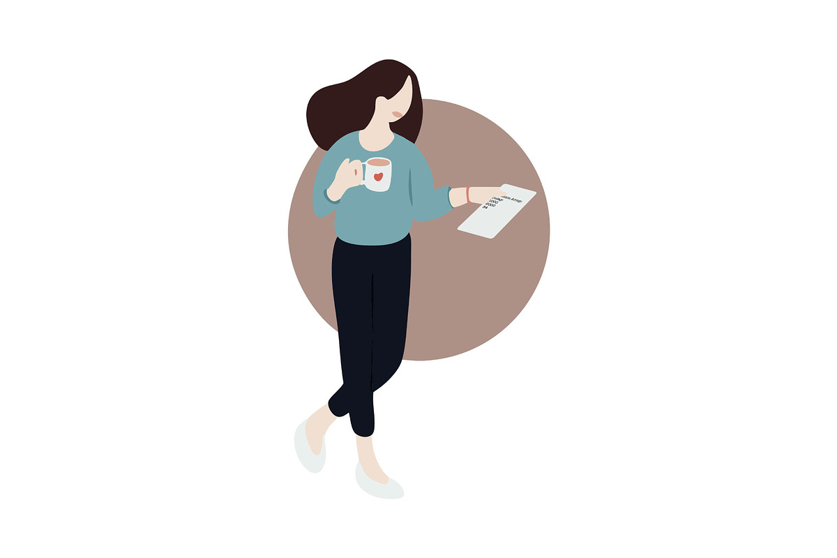 Modern Women Lifestyle – Flat Vector, an Illustration by uStickery (Photo 1 of 6)