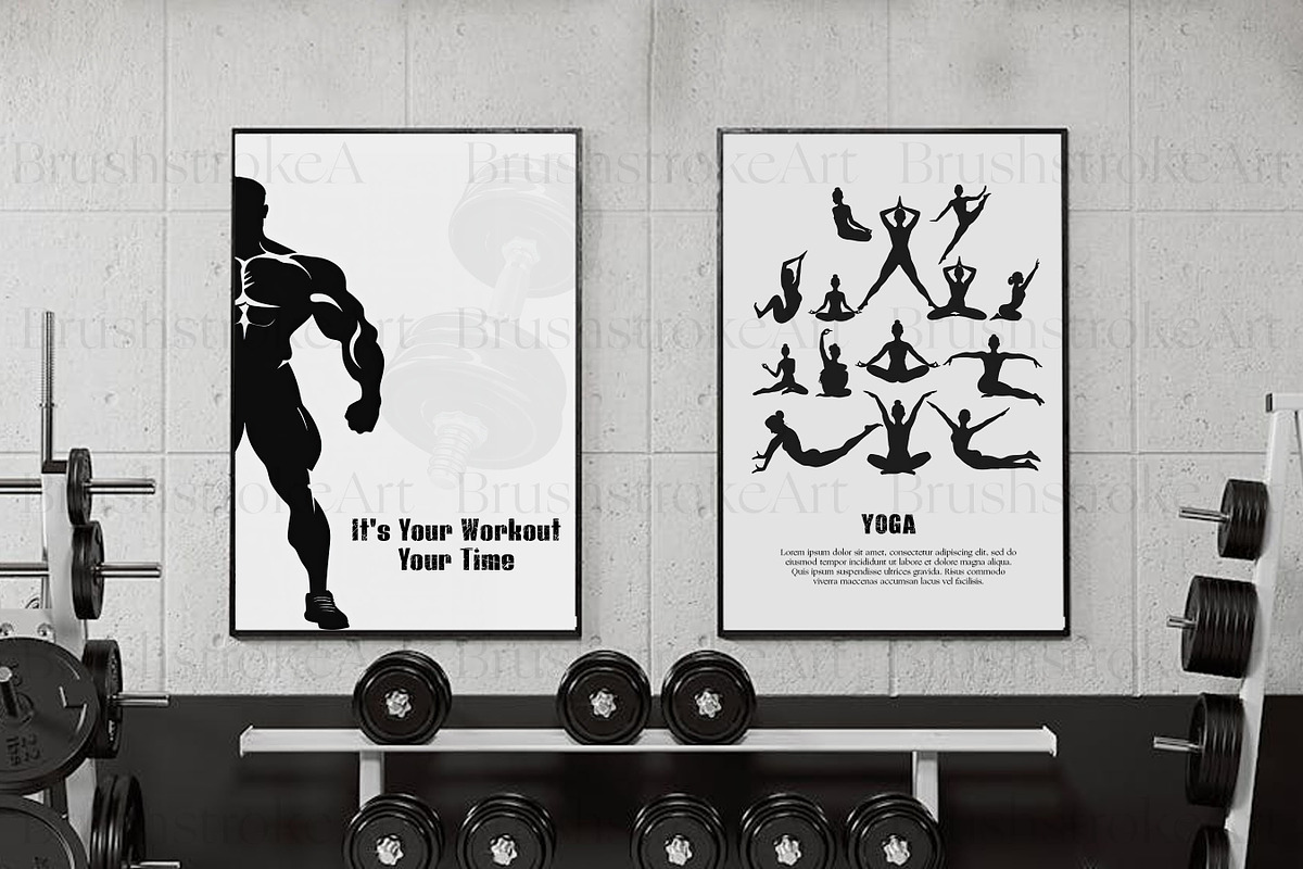 Watercolor Fitness Clipart, Gym PNG, a Sport Illustration by BrushstrokeArtGB (Photo 8 of 9)
