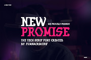 Newpromise - Tech Serif Font, a Sans Serif Font by Dhabee (Thumbnail 1 of 5)