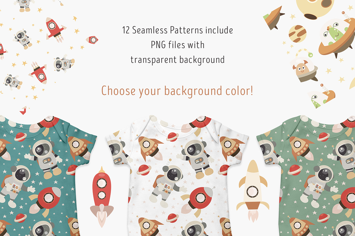 Nursery Art Space Kids Bundle, a Decorative Illustration by Nursery Art (Photo 5 of 8)