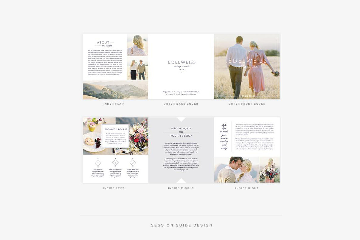 Edelweiss II Welcome Packet, a Stationery Template by Red Met Yellow Creative (Photo 2 of 11)