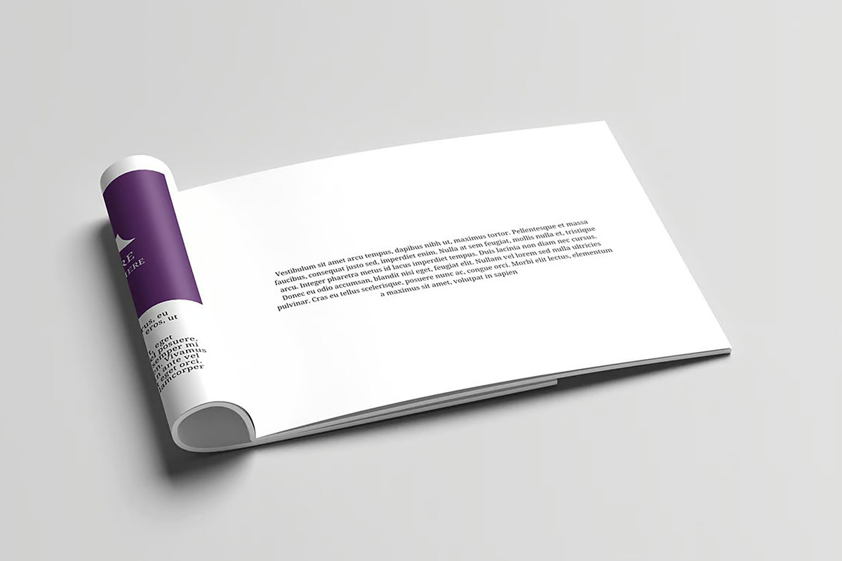 A4 Landscape Brochure Mockup, an Advertising Mockup by Hubzway (Photo 3 of 7)
