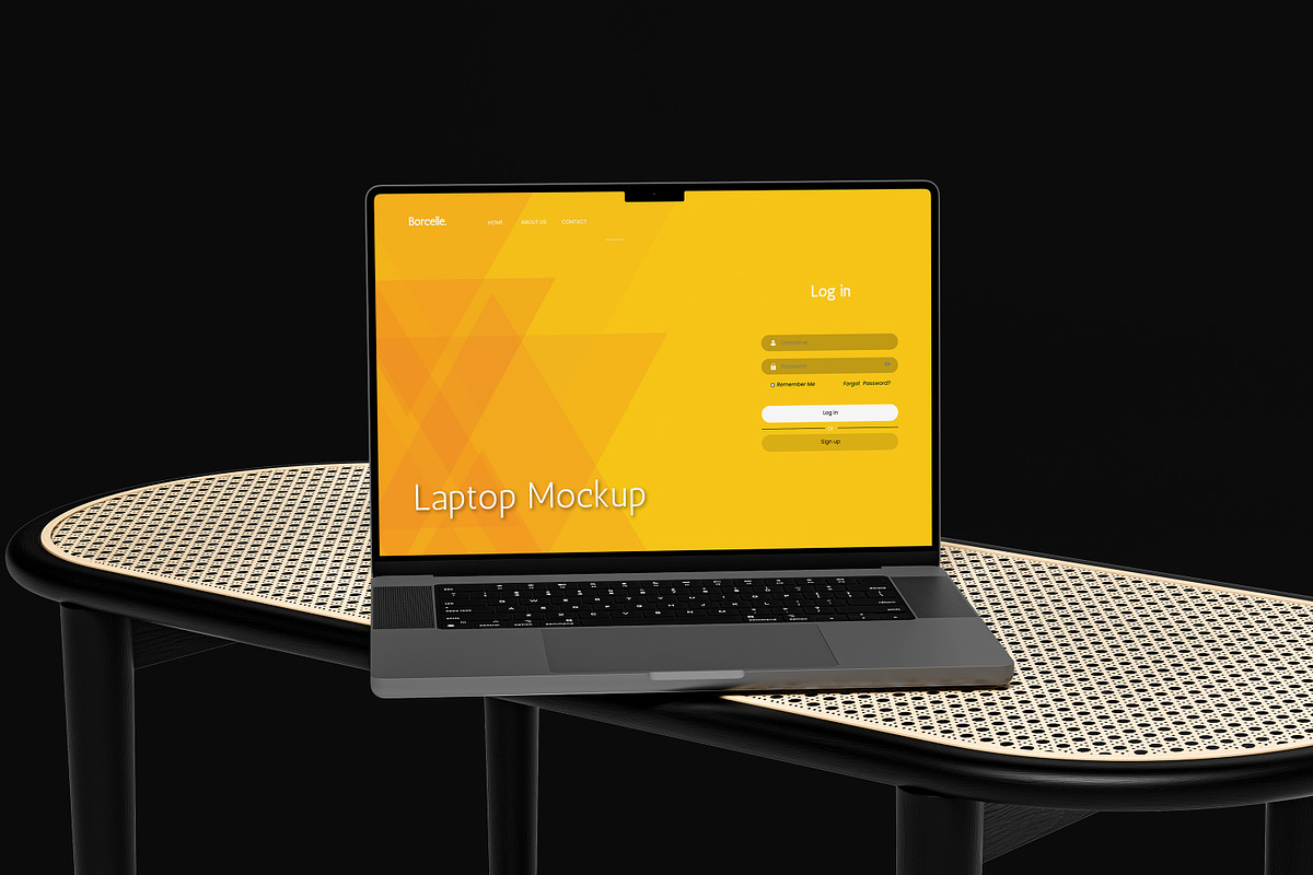 Laptop Mockup for Macbook Pro, a Wearable Device Mockup by AnasStudio (Photo 5 of 5)
