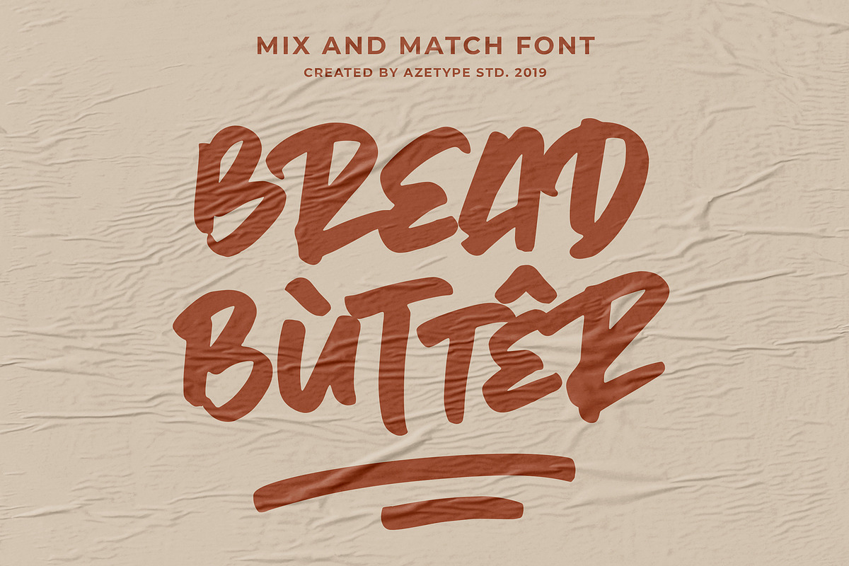 Bread Butter • Mix & Match Font, a Script Font by azetypestudios.com (Photo 11 of 11)